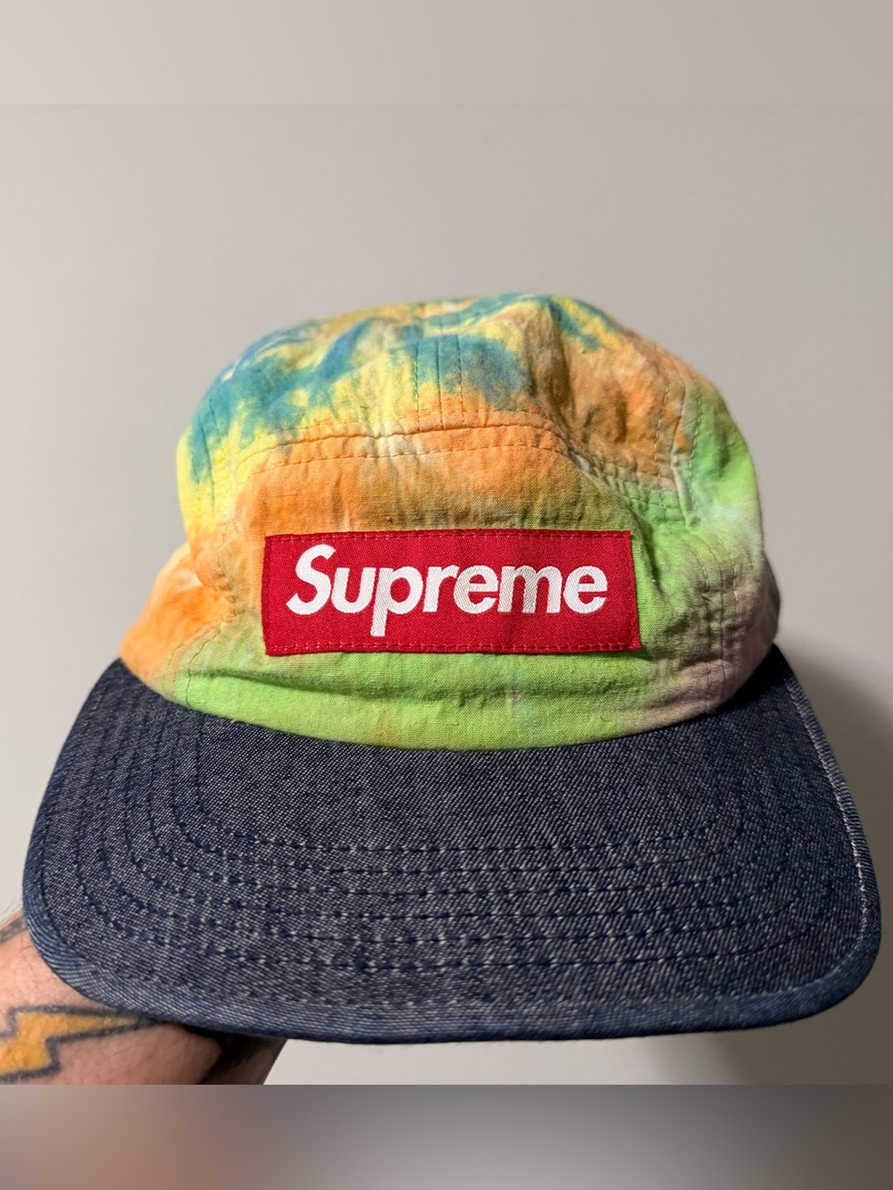 Supreme Tie Dye Box Logo Hat Legit